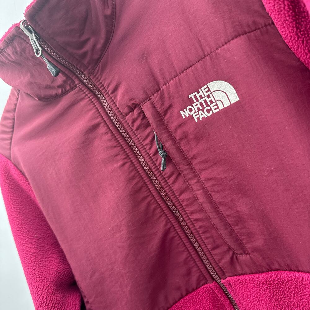 The North Face Denali Jacket Women's Medium Maroon Full Zip Polartec Fleece
